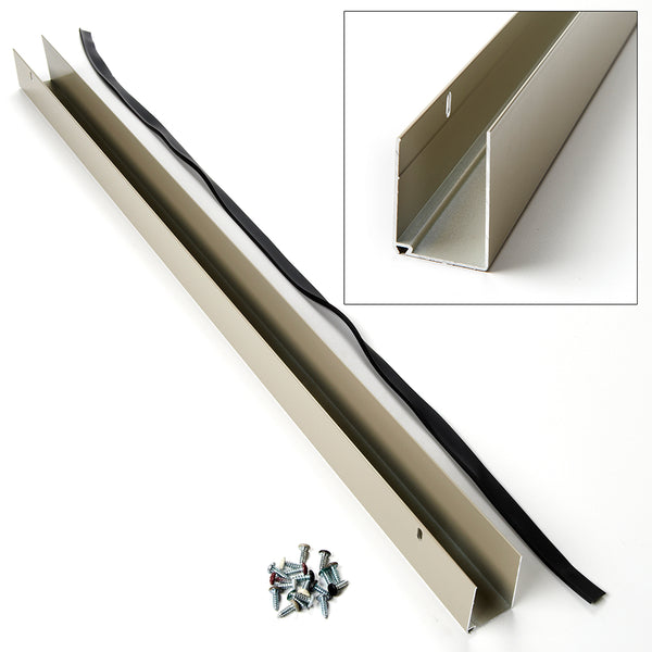 Andersen "U" Shaped 1" Thick Storm Door Sweep with Single Weatherstrip Fin