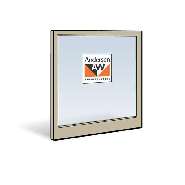 Andersen 3032 Lower Sash with Sandtone Exterior and Natural Pine Interior with Low-E4 Sun Glass | WindowParts.com.