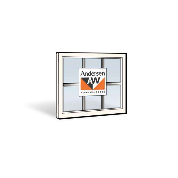 Andersen 2452 Upper Sash with White Exterior and White Interior with Dual-Pane Finelight Glass | WindowParts.com.