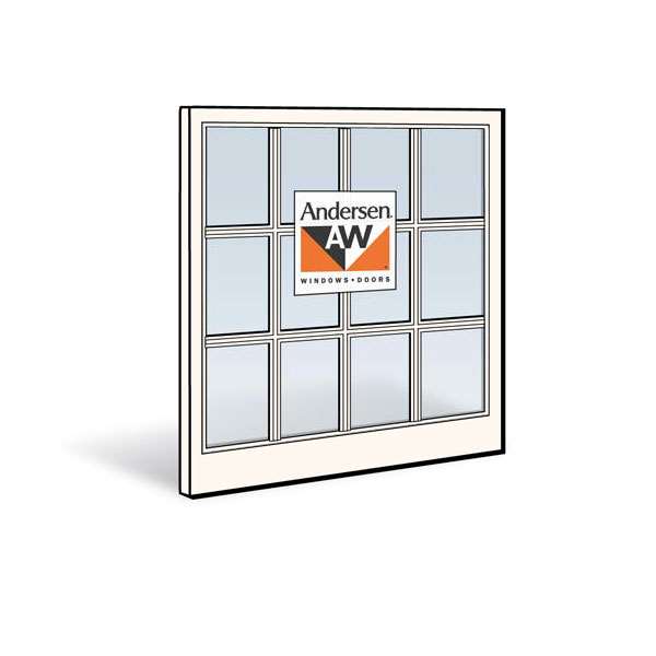 Andersen 3456C Lower Sash with White Exterior and White Interior with Dual-Pane Finelight Glass | WindowParts.com.