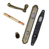 Andersen Whitmore Style (Single Active) Exterior Hardware Set in Antique Brass - Right Hand - Half Kit | WindowParts.com.