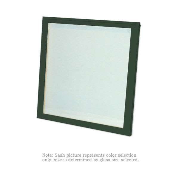 Andersen TW2056E (Upper Sash) Forest Green Exterior and Natural Pine Interior High Performance LowE4 Glass  - No Grille Grommets | WindowParts.com.